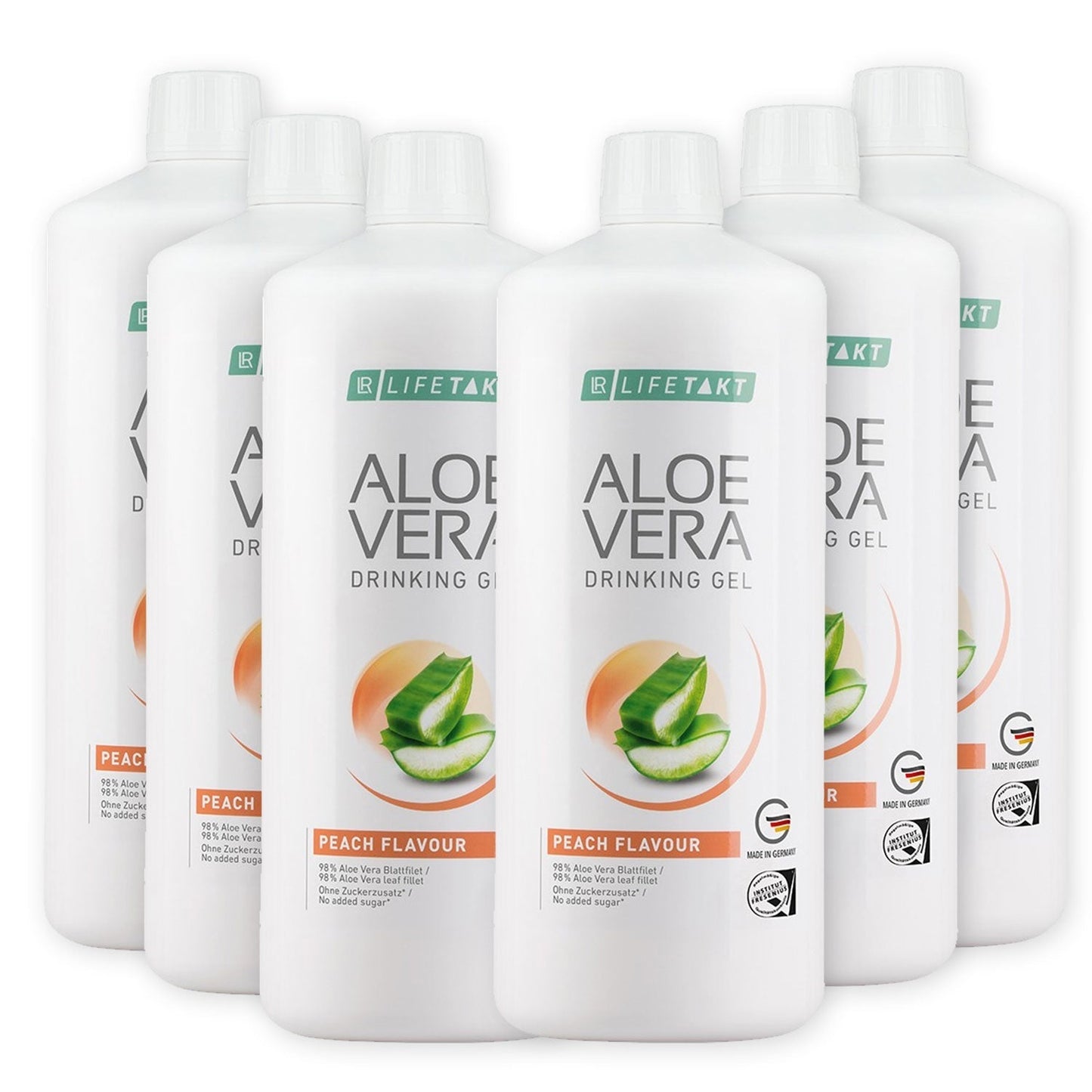 6er Spar-Set LR ALOE VERA DRINKING GEL Pfirsich
